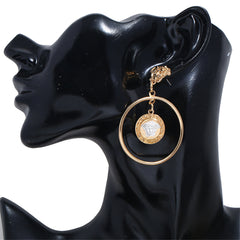 18K Gold-Plated Figure Drop Earrings