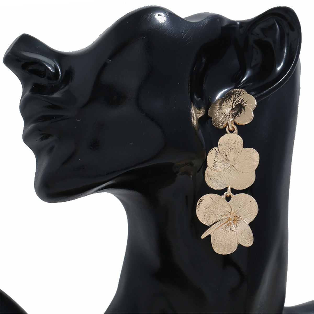 18K Gold-Plated Flower Drop Earrings
