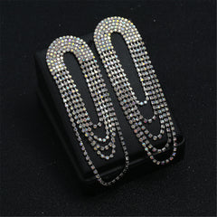 Cubic Zirconia & 18K Gold-Plated Layered Drop Earrings