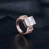 Crystal & Cubic Zirconia Emerald-Cut Ring