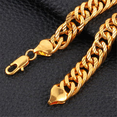 18K Gold-Plated Cuban Chain Bracelet