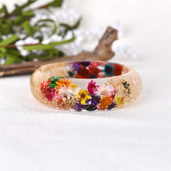 Multicolor & Natural Dried Flower Bangle
