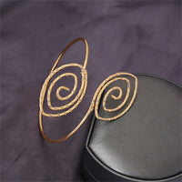 Goldtone Open Eye Bypass Arm Cuff
