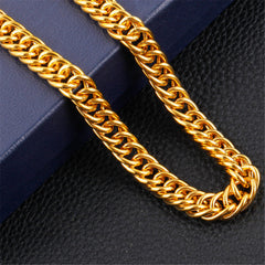 18K Gold-Plated Cuban Chain Necklace