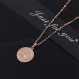 18k Rose Gold-Plated Argencoppere Peso Pendant Necklace - streetregion