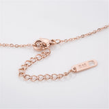 18k Rose Gold-Plated V Pendant Necklace