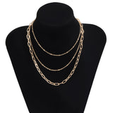 18k Gold-Plated Layered Necklace Set
