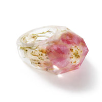 Pink & Off-White Dried Flower Ring