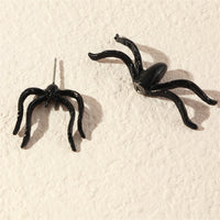 Black & Silver-Plated Spider Ear Jacket