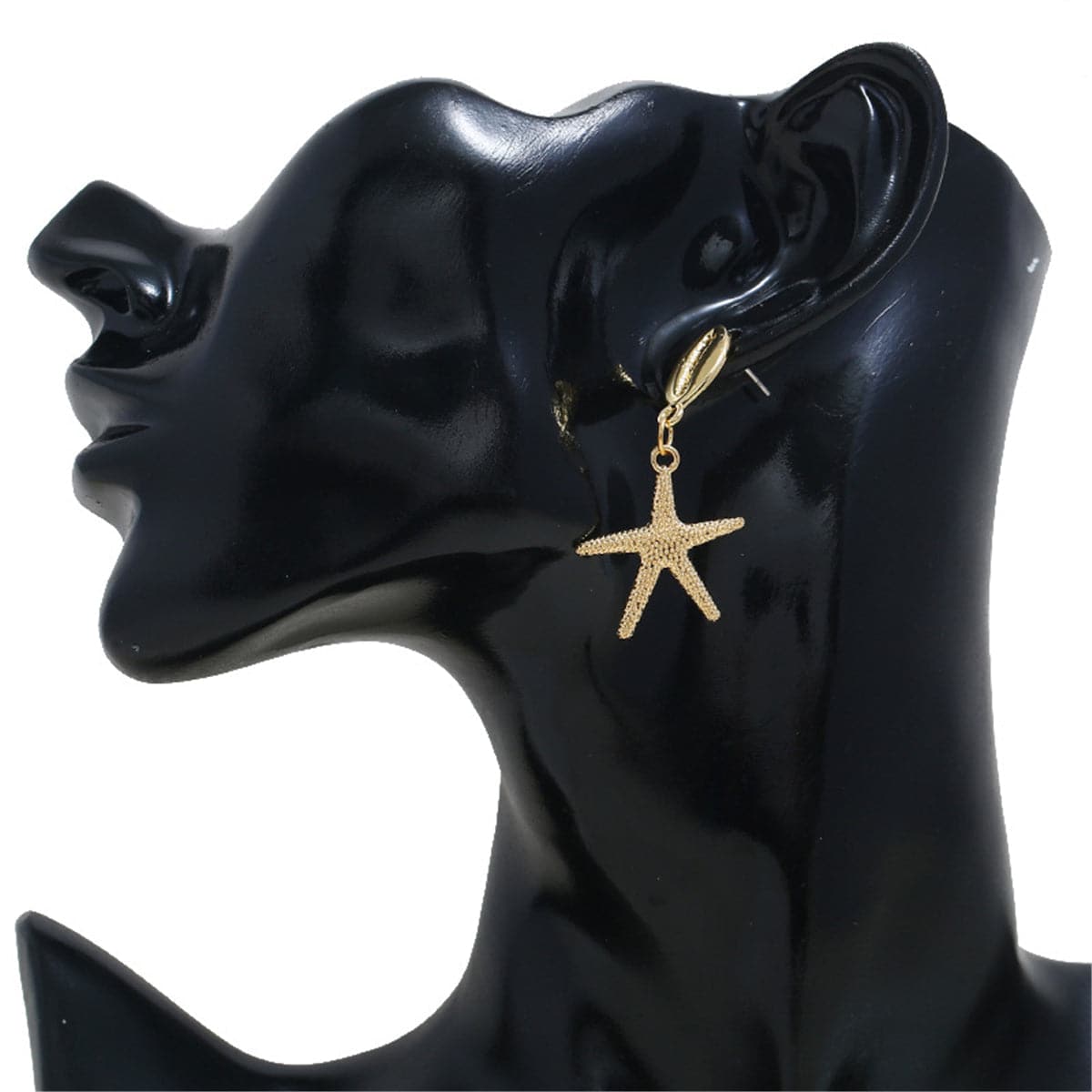 18K Gold-Plated Shell & Starfish Drop Earrings