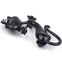 Black Elegant Cat Brooch - streetregion