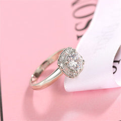 Crystal & cubic zirconia Halo Ring - streetregion