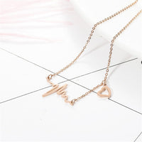 18k Rose Gold-Plated Electrocardiogram & Heart Anklet