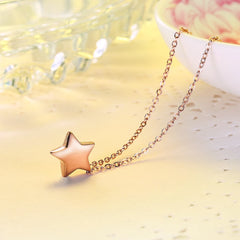 18K Rose Gold-Plated Star Pendant Necklace