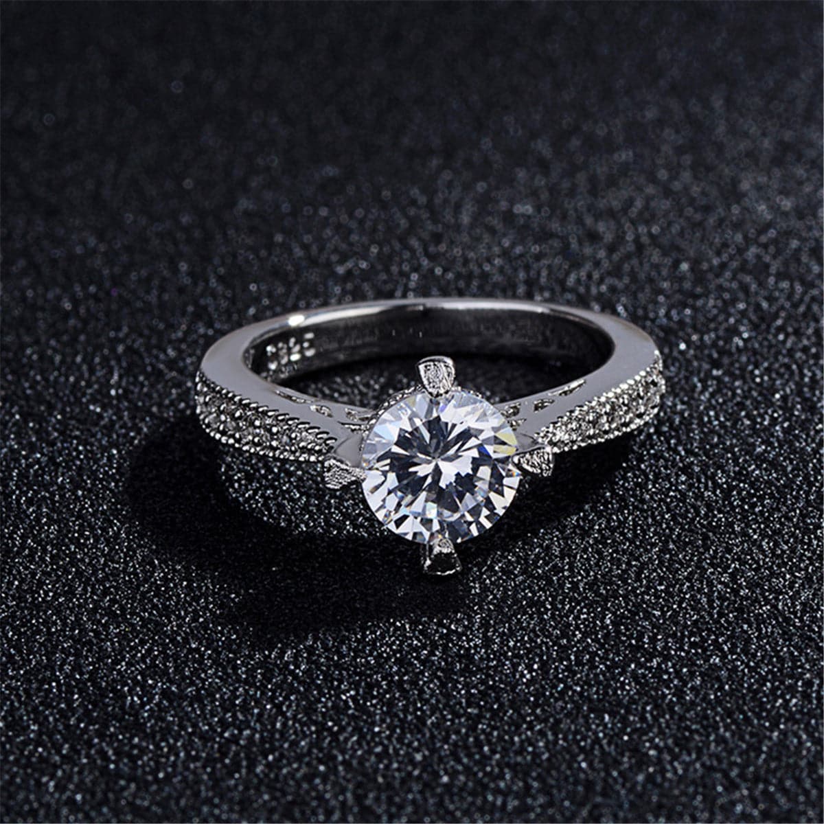 cubic zirconia & Crystal Cocktail Ring - streetregion