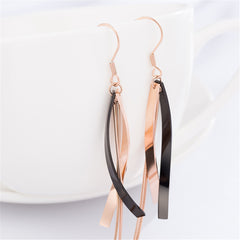 18K Rose Gold-Plated Hook Drop Earring