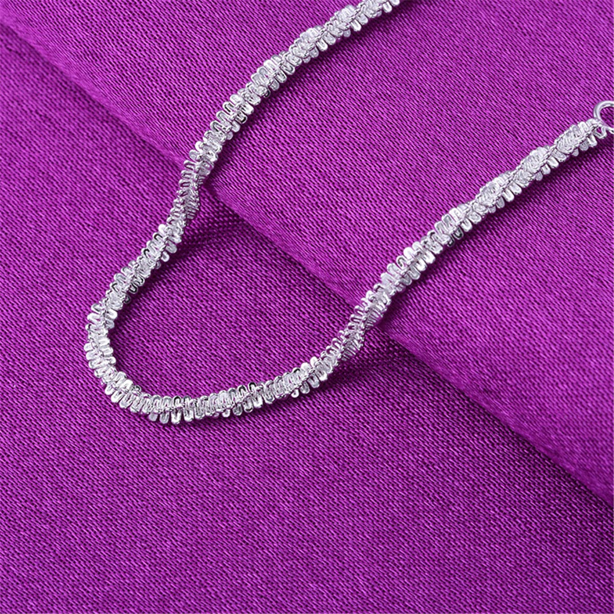 Silver-Plated Twine Anklet