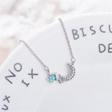 Blue Crystal & cubic zirconia Star & Moon Bracelet - streetregion