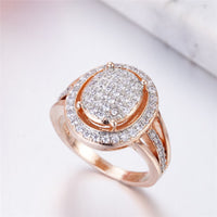 cubic zirconia & 18k Rose Gold-Plated Sunflower Hola Ring - streetregion