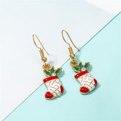 Cubic Zirconia & 18K Gold-Plated Botany Stocking Necklace & Earrings