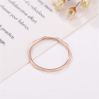 18k Rose Gold-Plated Cut Band - streetregion