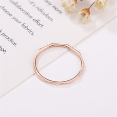 18k Rose Gold-Plated Cut Band - streetregion