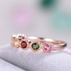Red & Green Crystal & 18k Rose Gold-Plated Band - streetregion