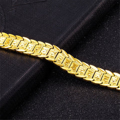 18K Gold-Plated Snake Chain Bracelet