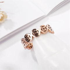 18k Rose Gold-Plated Linking Coin Band - streetregion