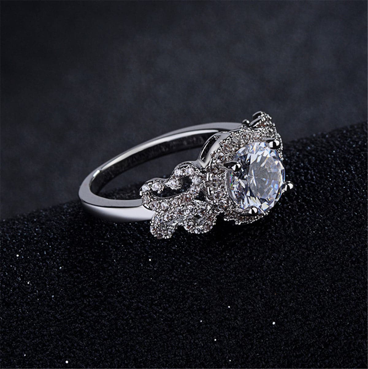 Crystal & cubic zirconia Hola Eternity Ring - streetregion