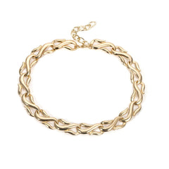 18K Gold-Plated Chain Statement Necklace