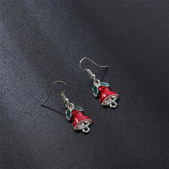 Silver-Plated Bell Drop Earrings