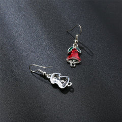 Silver-Plated Bell Drop Earrings