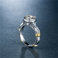 cubic zirconia & Crystal Infinity Cocktail Ring - streetregion