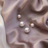 Pearl & 18k Gold-Plated Ear Jackets