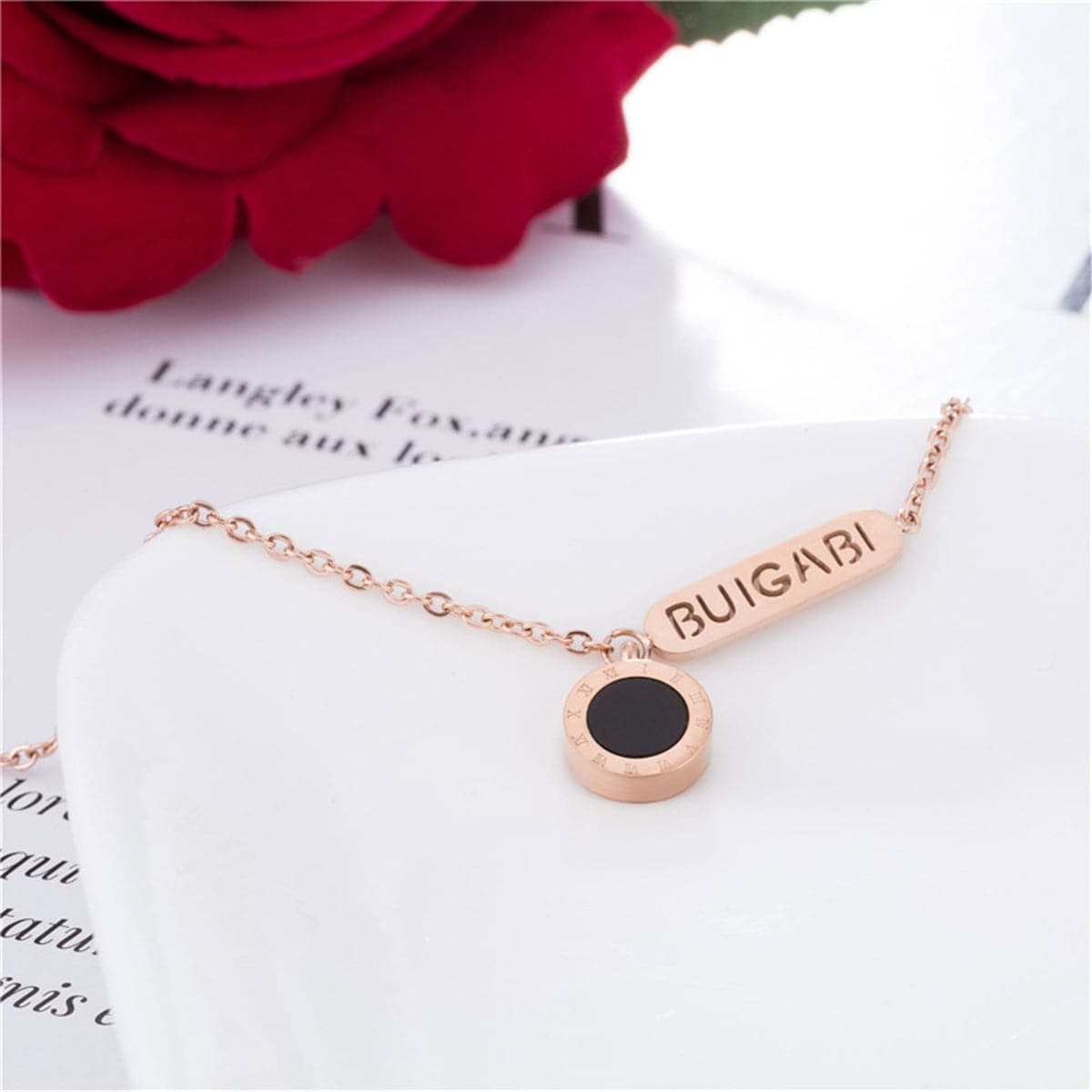 18K Rose Gold-Plated & Arylic 'Buigabi' Anklet