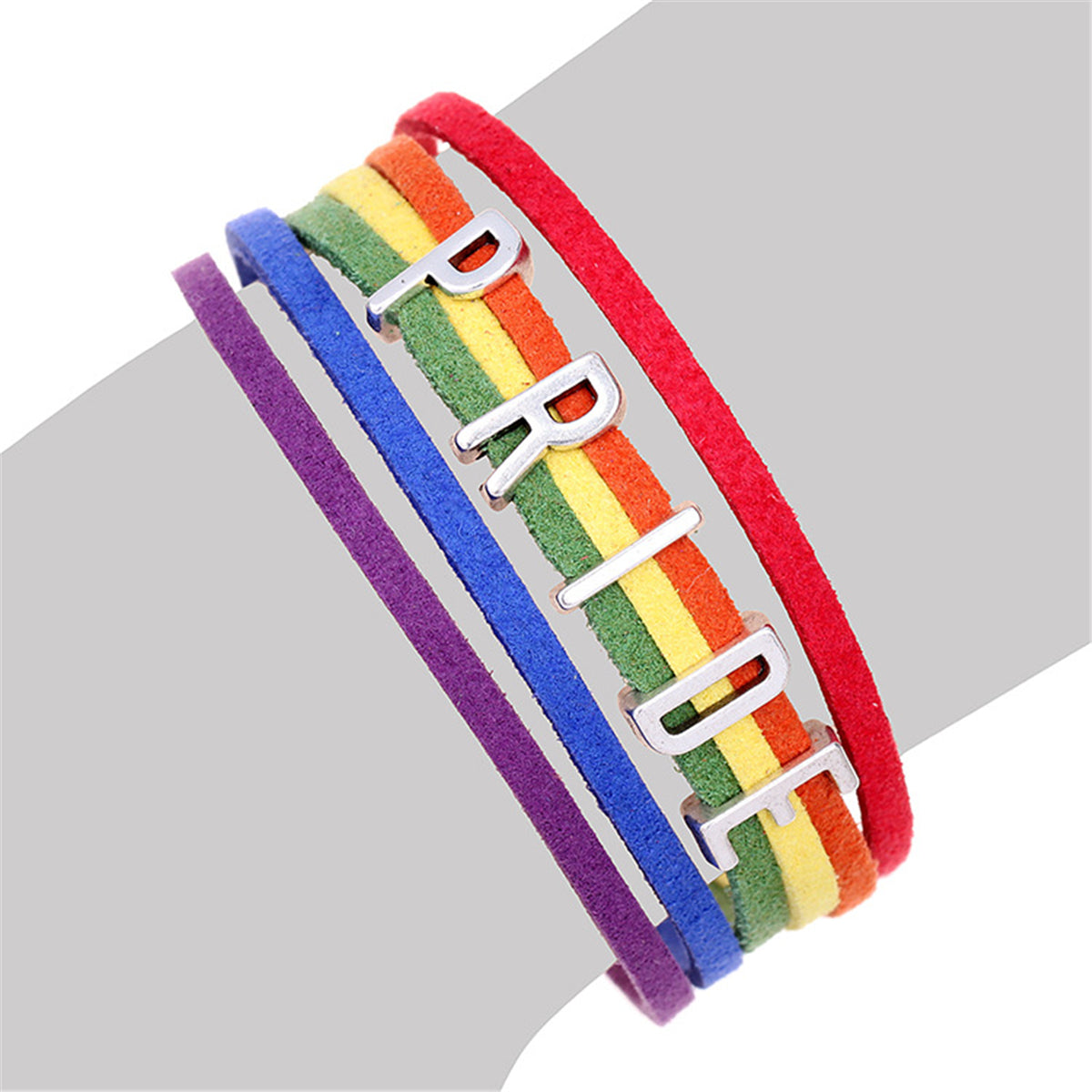 Red & Purple 'Pride' Cord Bracelet
