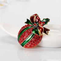 Cubic Zirconia & 18k Gold-Plated Botany Ornament Brooch