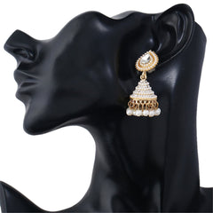 Cubic Zirconia & Crystal Pearl-Accented Chandelier Drop Earrings