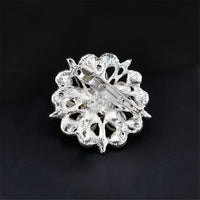 Cubic Zirconia & Pearl Botany Brooch