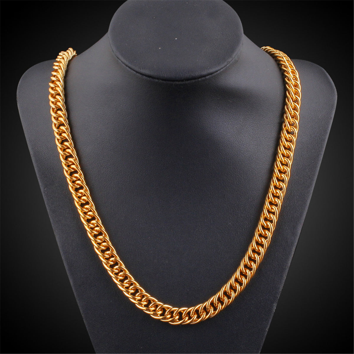18K Gold-Plated Cuban Chain Necklace