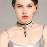 Crystal & Cubic Zirconia Sun Layered Pendant Necklace