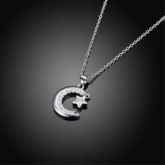 Cubic Zirconia & Silver-Plated Mood Pendant Necklace - streetregion