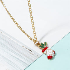 Cubic Zirconia & 18K Gold-Plated Botany Stocking Necklace & Earrings