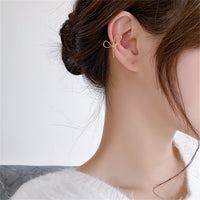 Silver-Plated Bow Ear Cuff