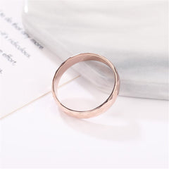 18K Rose Gold-Plated Diamond-Cut Band