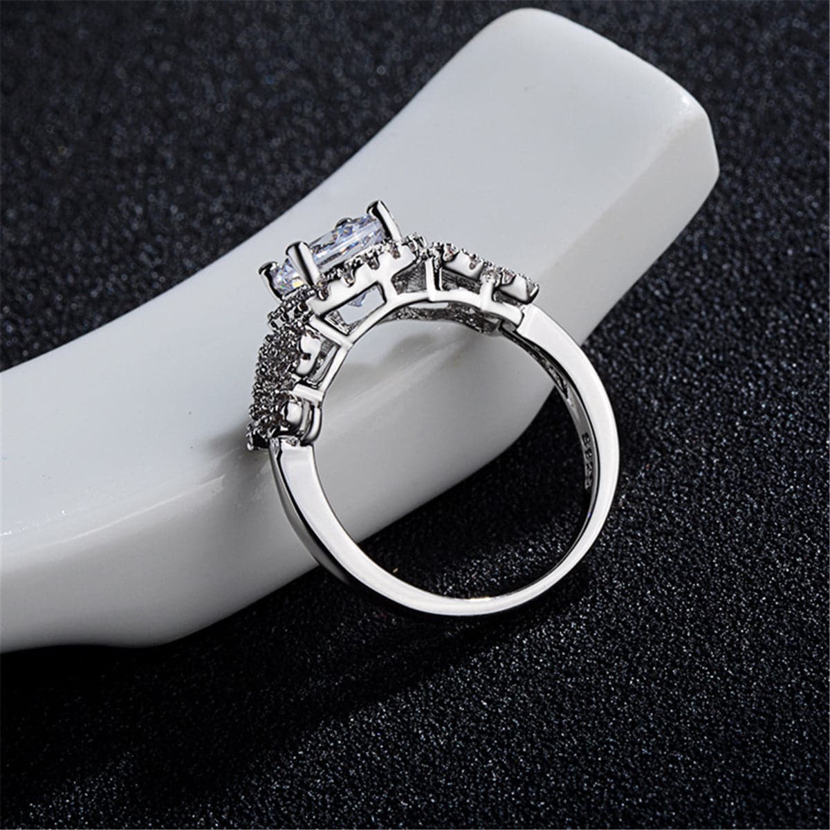 Crystal & cubic zirconia Hola Eternity Ring - streetregion