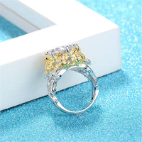 Cubic Zirconia & Crystal Two-Tone Frog Ring