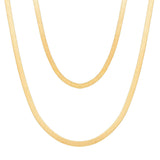 18k Gold-Plated Snake Chain Layered Necklace