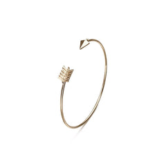 Two-Piece 18K Gold-Plated Arrow Cuff Bracelet Set